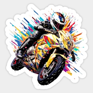 Moto Racing Fast Speed Competition Abstract Sticker